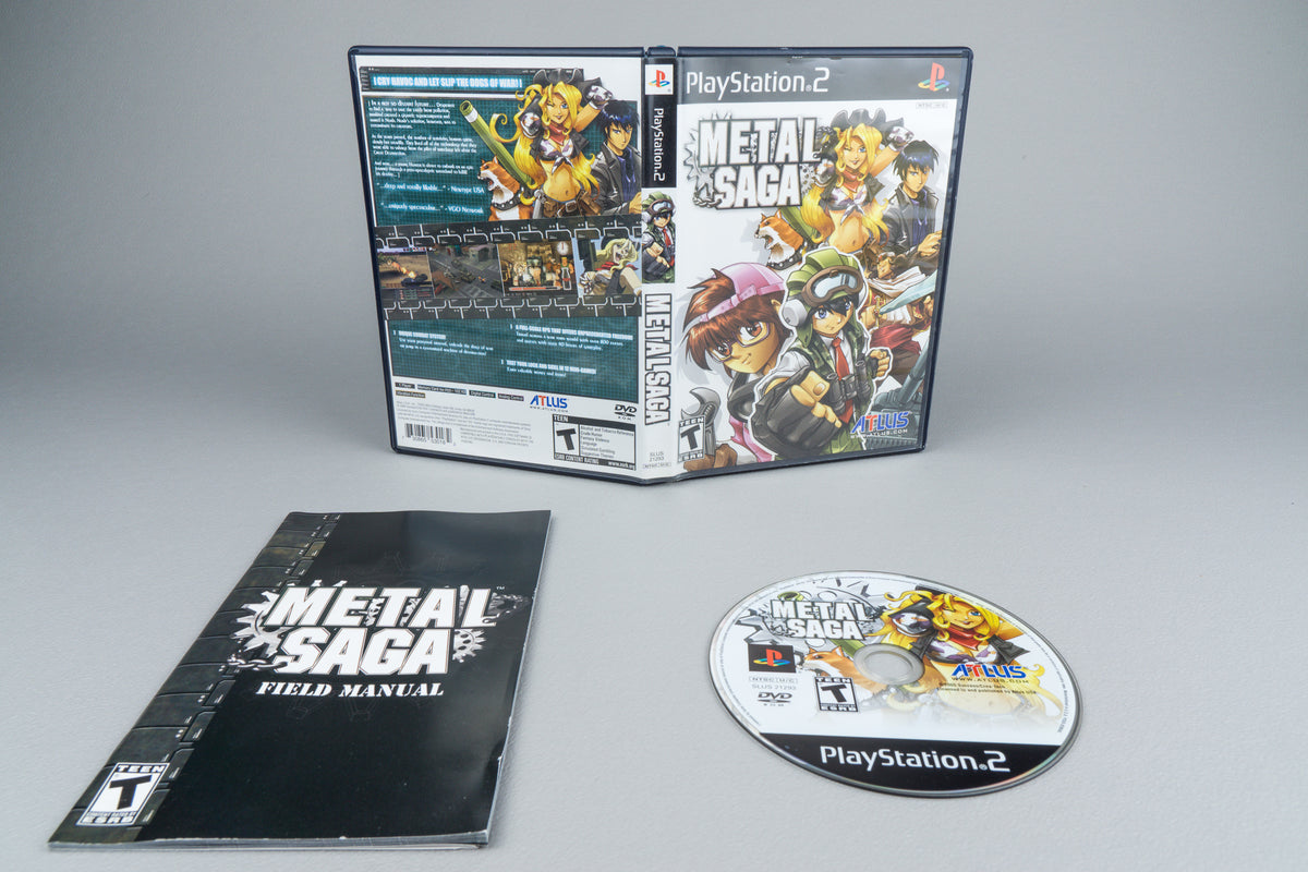 Metal Saga PlayStation 2 PS2 OVP CIB Registration Card NTSC-U/C