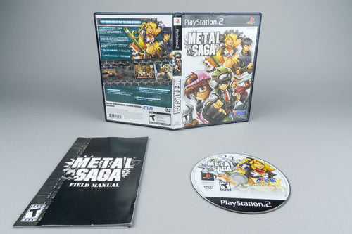 Metal Saga PlayStation 2 PS2 OVP CIB Registration Card NTSC-U/C
