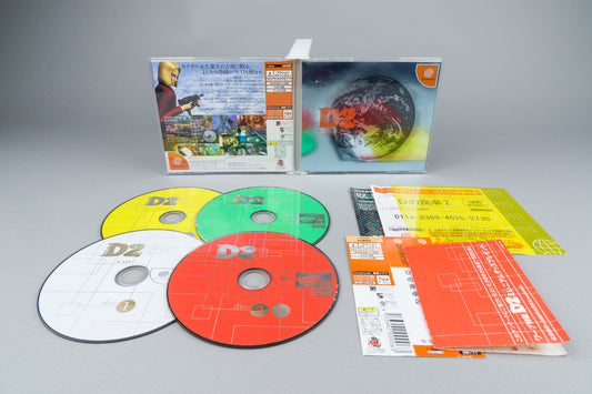 D2 Warp Sega Dreamcast OVP CIB Reg Spine Card NTSC-J