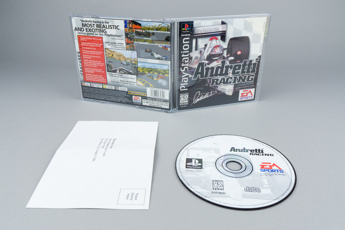 Andretti Racing PlayStation 1 PS1 OVP NTSC-U/C #1