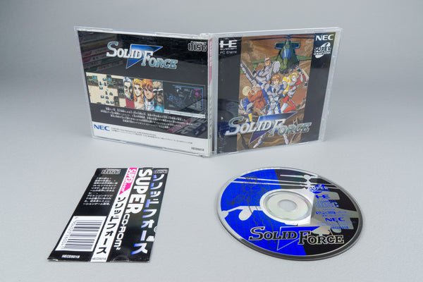Solid Force PC Engine Super CD-ROM² OVP CIB Spine Card NTSC-J