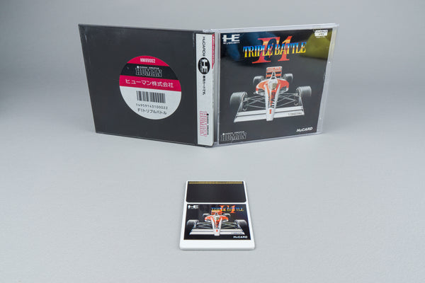 F1 Triple Battle PC Engine HuCard OVP CIB NTSC-J