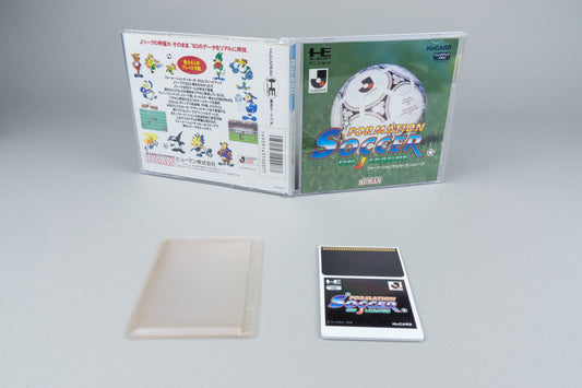 Formation Soccer on J.League PC Engine HuCard OVP CIB NTSC-J