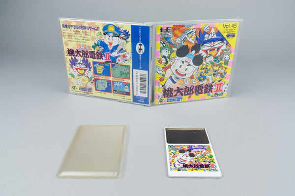 Super Momotaro Dentetsu II PC Engine OVP CIB NTSC-J