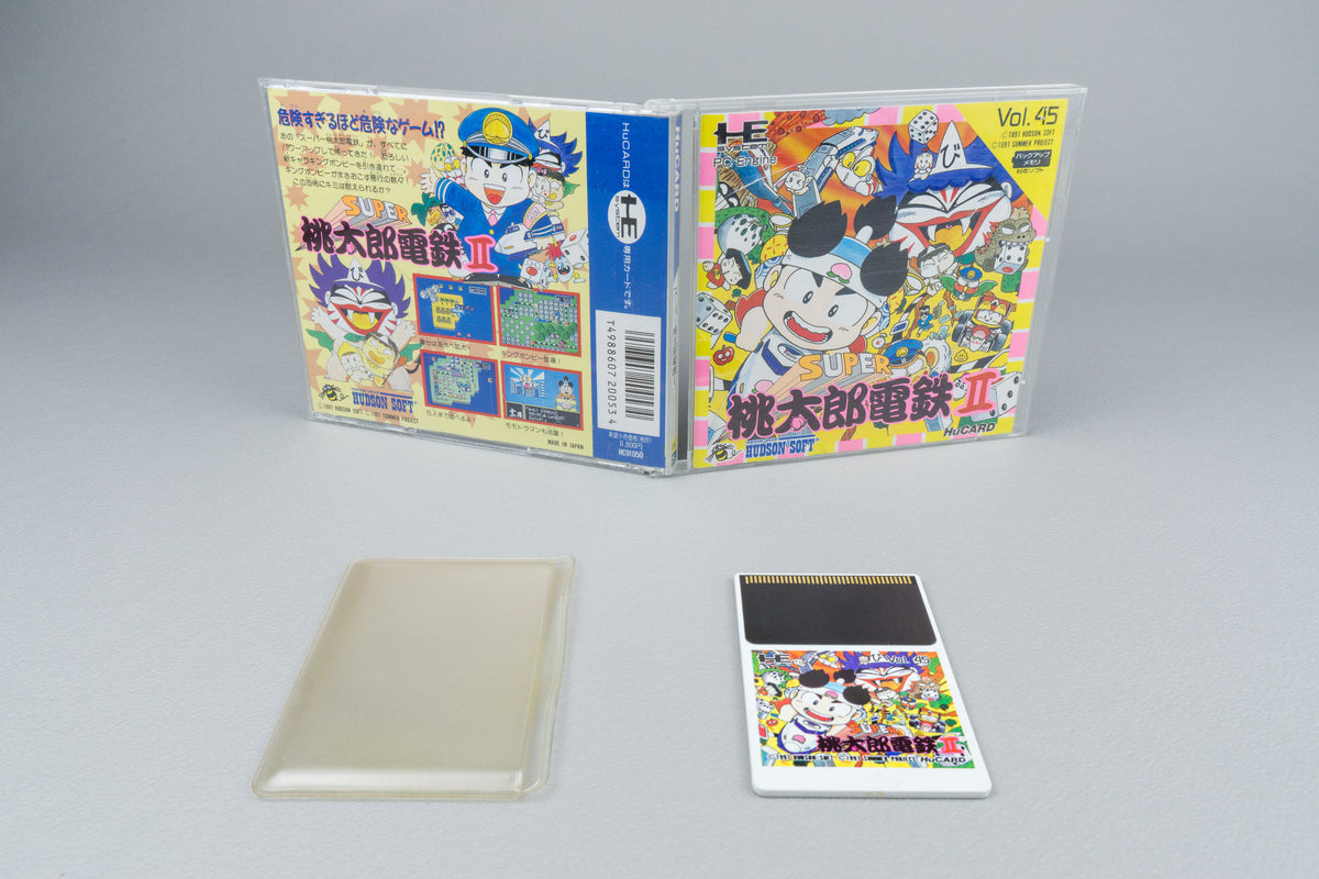 Super Momotaro Dentetsu II PC Engine OVP CIB NTSC-J