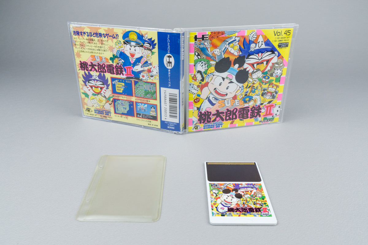 Super Momotarou Dentetsu II PC Engine HuCard OVP CIB NTSC-J #2