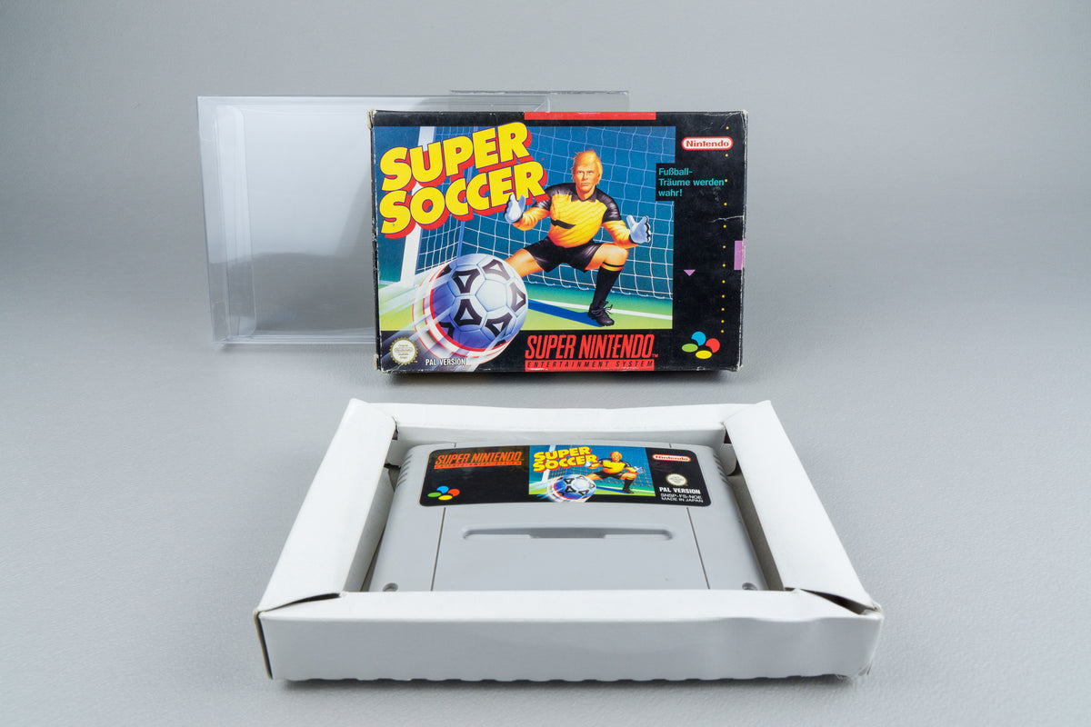 Super Soccer Super Nintendo SNES OVP PAL