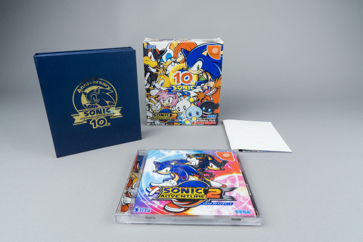Sonic Adventure 2 Birthday Pack 10th Anniversary Sega Dreamcast OVP CIB NTSC-J