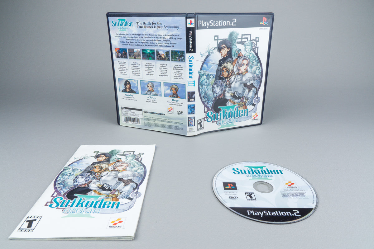 Suikoden III PlayStation 2 PS2 OVP CIB NTSC-U/C