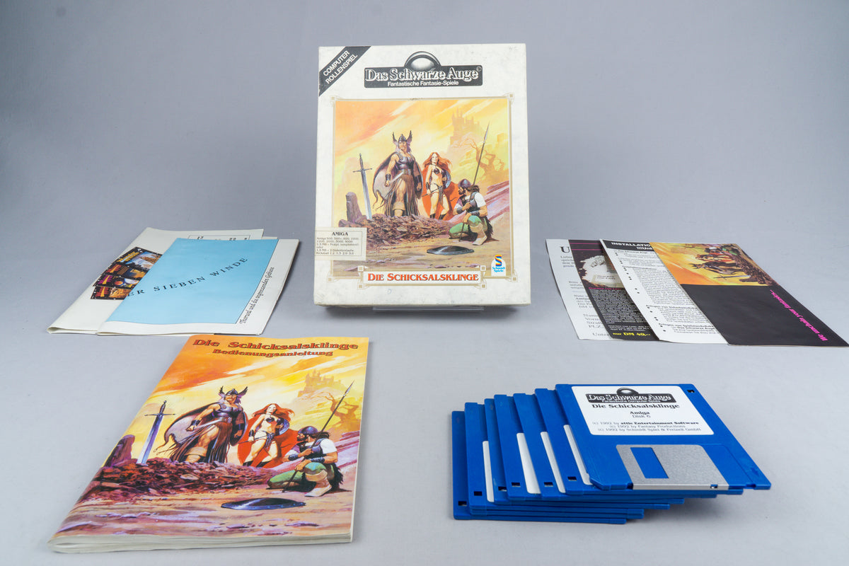 Das Schwarze Auge: Die Schicksalsklinge Amiga OVP CIB Karte