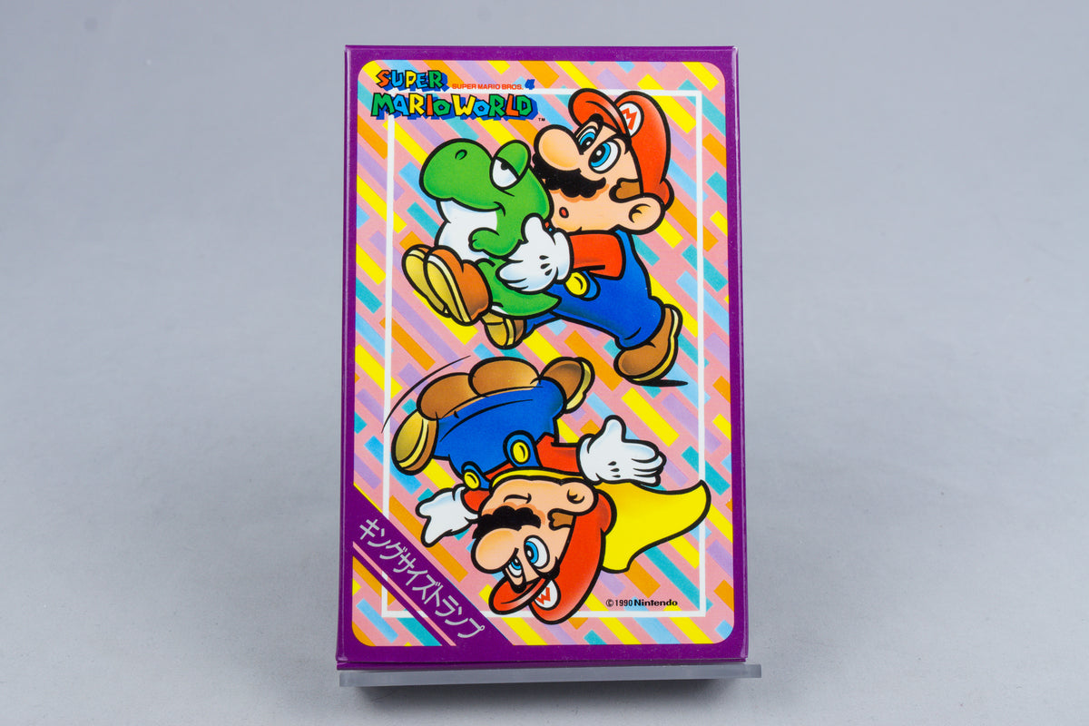 Super Mario World King Size Trump Spielkarten Japan 1990 Neu OVP Lila