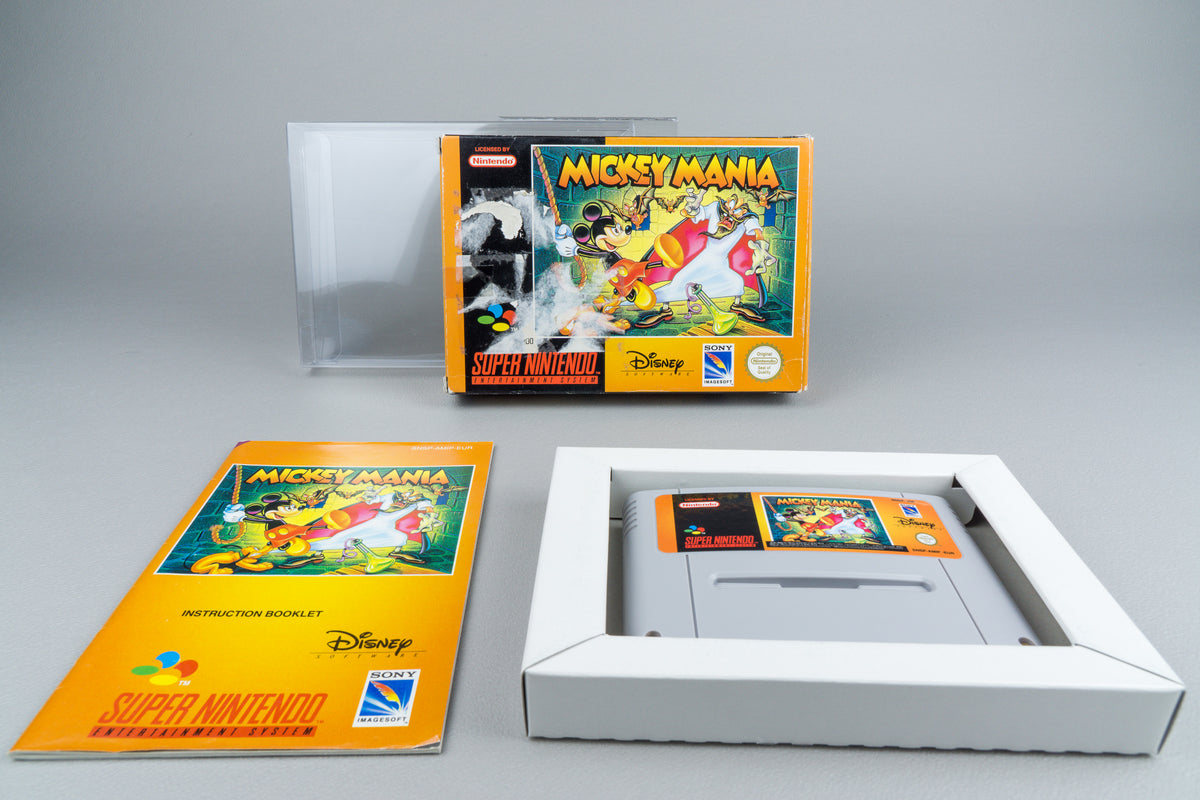 Mickey Mania Super Nintendo SNES OVP CIB PAL AMIP-EUR